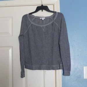 Aeropostale Gray Mesh Long Sleeve